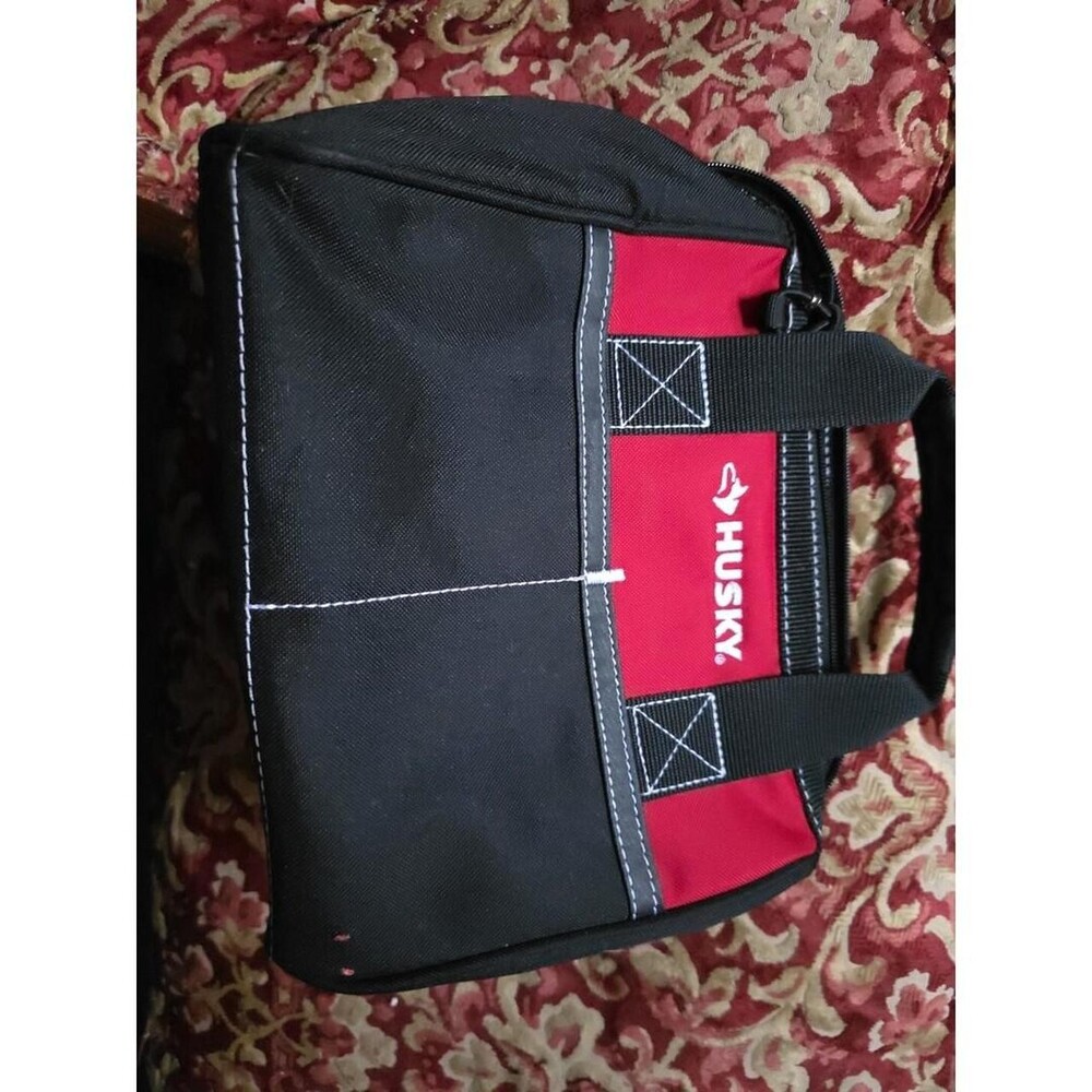 Husky Tool Bag - 12 inch 4 Pocket Zippered Tool Bag